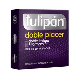 Preservativo Tulipán Doble Placer x 3 un