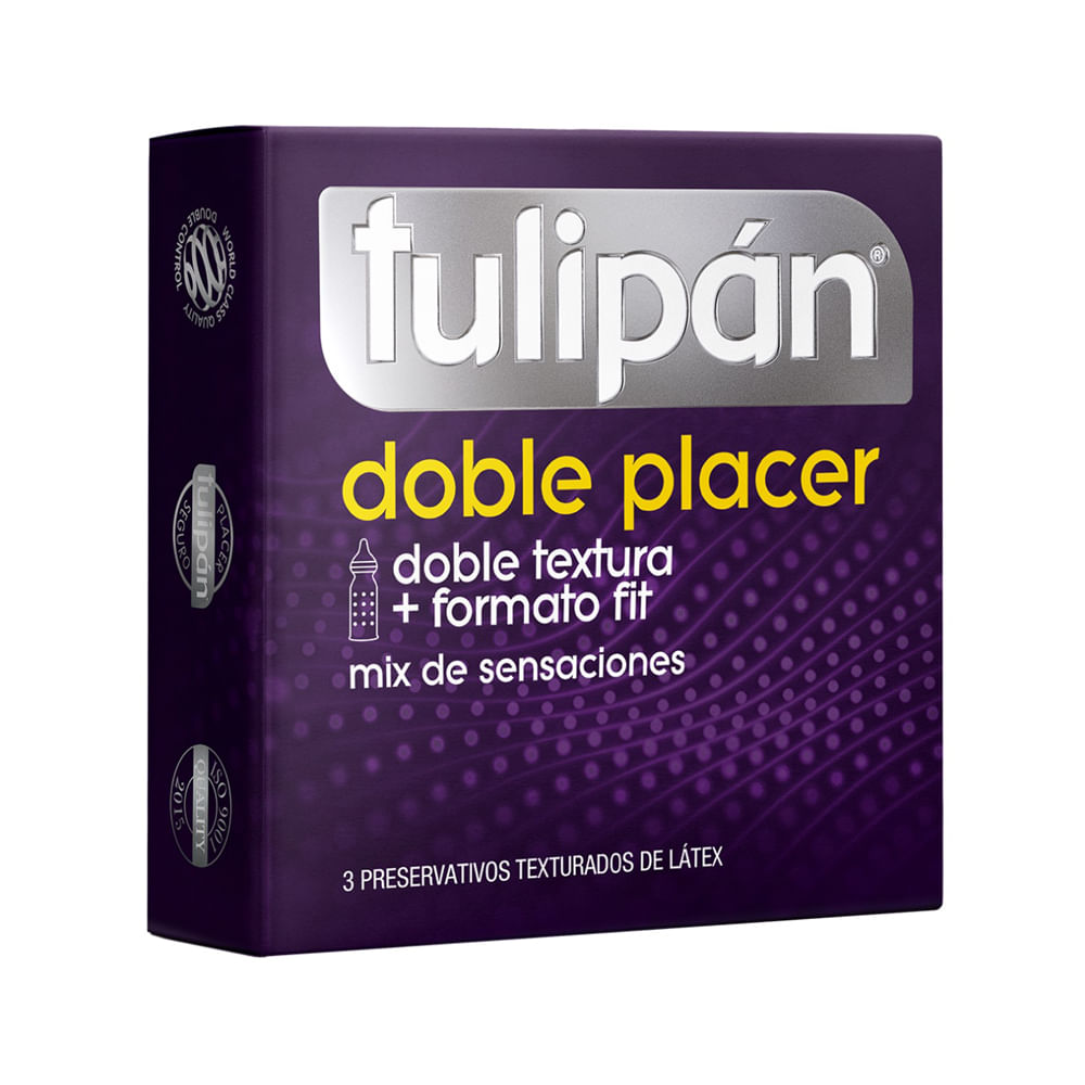 Preservativo Tulipán Doble Placer X 3 Un Simplicity Simplicity 0820