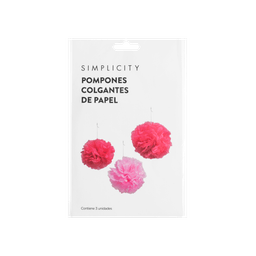 Colgantes Simplicity Pom Pom x 3 un