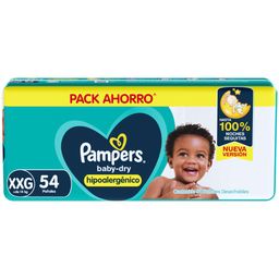 Pañales Pampers Baby Dry Hipoalergénico