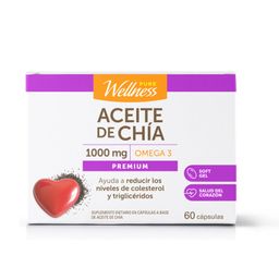 Suplemento Dietario Pure Wellness Chía Oil 1000 mg x 60 Cápsulas