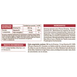 Suplemento Dietario Pure Wellness Ginseng Rojo Coreano 250 mg x 50 un