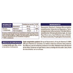 Suplemento Dietario Pure Wellness Resveratrol Vid 500 mg x 60 comprimidos