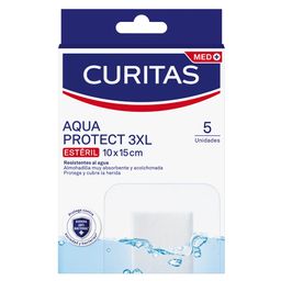 Apósitos Adhesivos Curitas Aqua Protect 3XL para Todo Tipo de Piel x 5 un