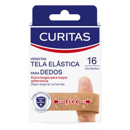 Apósito Adhesivos Curitas Tela Elastica x 16 un