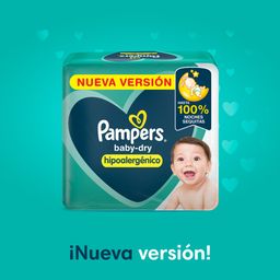 Pañales Pampers Baby Dry Hipoalergénico