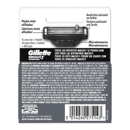 Repuesto Máquina de Afeitar Gillette Mach3 Carbón x 2 un