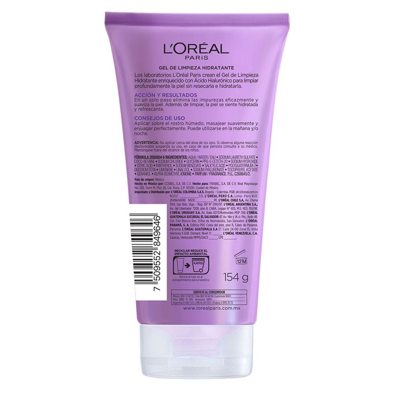 gel-de-limpieza-hidratante-loreal-paris-rivitalift-acido-hialuronico-x-150-ml