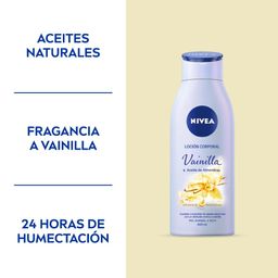 Loción Corporal Nivea Vainilla y Aceite de Almendras para Piel Normal a Seca x 400 ml