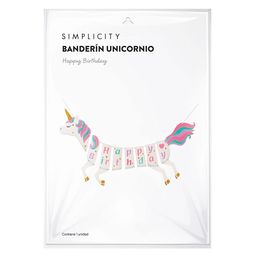 Banderín Simplicity Unicornio