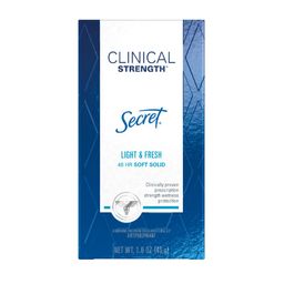 Desodorante Secret Clinical Strength Light & Fresh en Barra x 45 g