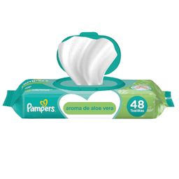 Toallitas Húmedas Pampers Aroma de Aloe Vera x 48 un