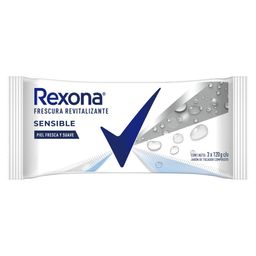 Jabón en Barra Rexona Sensible Fresh x 3 un x 125 g