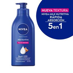 Crema Corporal Hidratante Nivea Milk Nutritiva 5 en 1 para Piel Extra Seca x 625 ml