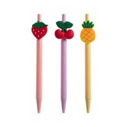 Set Lapiceras Frutas Simplicity x 3 un