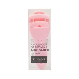 Arqueador de Pestañas Automático Studio 9 Rosa con Mango