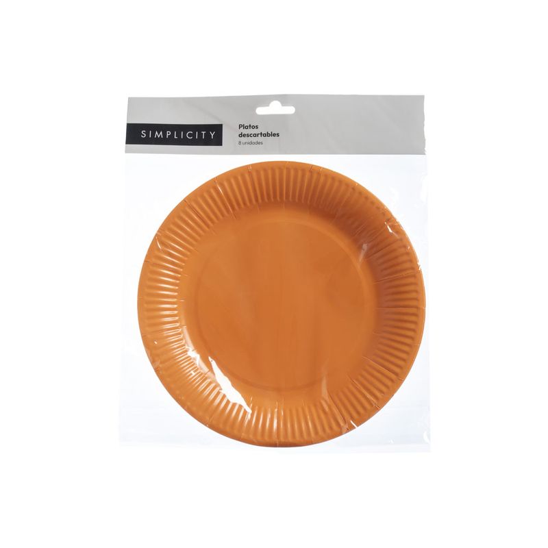 platos-descartables-simplicity-party-naranja-x-8-un