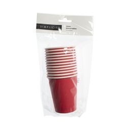 Vasos Descartables Simplicity Party Rojo x 8 un