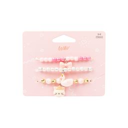 Set de Pulseras de Mostacillas con Dije Gato Wav Fun Kids x 3 un