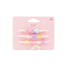 Set de Pulseras de Mostacillas con Dije Multicolor Wav Fun Kids x 3 un