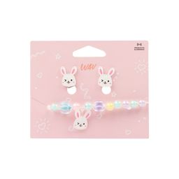 Set de Pulsera y Aros Conejo Wav Fun Kids x 2 un