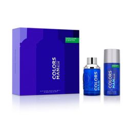 Set EDT Benetton Colors Man Blue x 100 ml + Desodorante x 150 ml