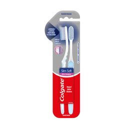 Cepillo de Dientes Colgate Slim Soft Blue Tip x 2 un