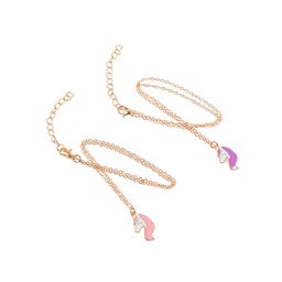 Set de Collares de la Amistad Wav Unicornio x 2 un