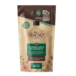 Shampoo Tío Nacho Herbolaria Milenaria Recargable Doypack x 400 ml