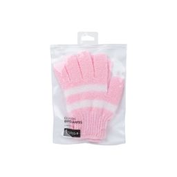 Guante de Baño Exfoliante Studio 9 Rayado Rosa