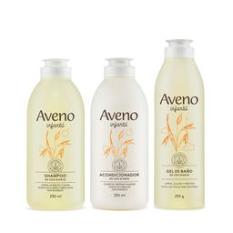 Combo Cuidado Infantil Aveno Gel de Baño x 250 ml + Shampoo x 250 ml + Acondicionador x 250 ml