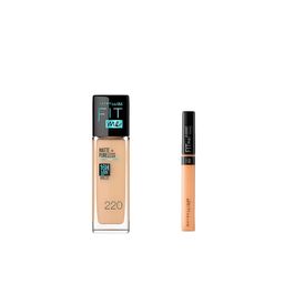 Combo de Maquillaje Maybelline Fit Me Base de Maquillaje Tono 220 + Corrector 25