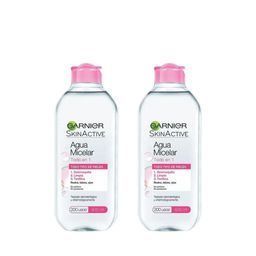 Combo Garnier Agua Micelar Skin Active x 400 ml x 2 un