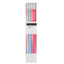 Lapices Negros Simplicity Mix Retro x 4 un
