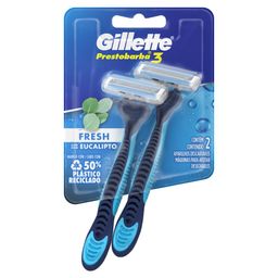 Máquina para Afeitar Gillette Prestobarba Fresh Eucalipto x 2 un