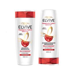 Combo Elvive Reparación Total 5 Shampoo x 400 ml + Acondicionador x 400 ml