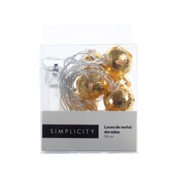 Luces Simplicity Metal Dorado