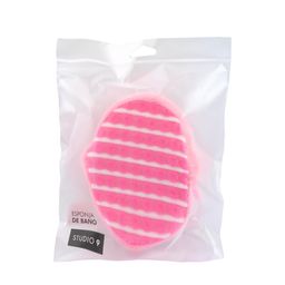 Esponja de Baño Studio 9 con Agarre Rosa
