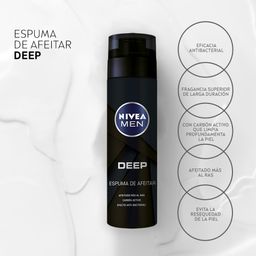 Espuma de Afeitar Nivea Men Deep en Aerosol x 200 ml