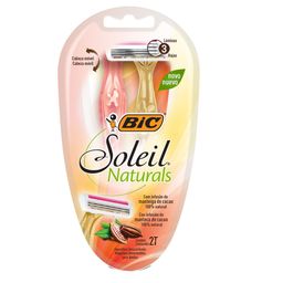 Máquina para Afeitar Bic Soleil Naturals x 2 un