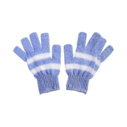 Guante Exfoliante Studio 9 Rayado Azul