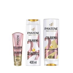 Combo Pantene Colágeno Shampoo + Acondicionador + Sérum