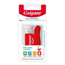 Cepillo Dental Colgate Portable + Pasta Dental Total 12 x 30 g