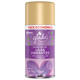 Repuesto Desodorante de Ambientes Glade Lilas Vibrantes x 175 g