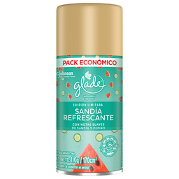 Aromatizante de Ambientes Automático Glade Sandía Repuesto x 170 ml