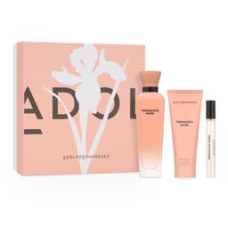 Set Adolfo Dominguez Terracota EDP x 120 ml + EDT Spray x 10 ml + Body Lotion x 75 ml