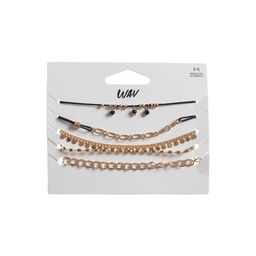 Set de Pulseras Wav Doradas Basics x 5 un