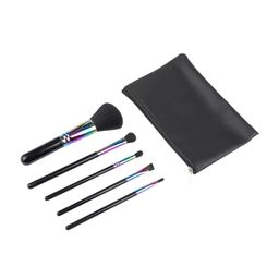 Set de Brochas Get The Look Pro Tools Negras x 5 un + Estuche