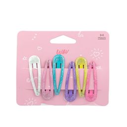 Set de Hebillas Wav Kids Tic Tac Pasteles x 6 un