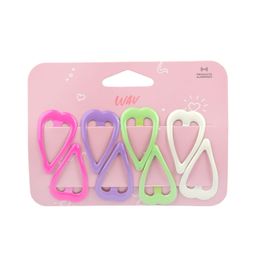 Set Hebillas Wav Kids Tic Tac Corazón Multicolor x 8 un